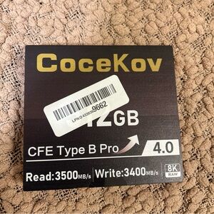 512GB CFexpress 4.0 Type B Memory Card 3500MB/s